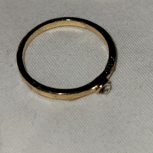 Set of 7 Gold Toned Fashion Rings - Picture 5 of 9